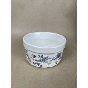Pfaltzgraff April Floral Soufflé Dish 4‎ 1/2" Stoneware